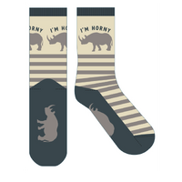 Frankly Funny Novelty Socks - I'm Horny- main image