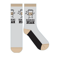 Frankly Funny Novelty Socks - Running Latte- main image