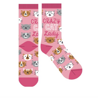 Frankly Funny Novelty Socks - Crazy Cat Lady- main image