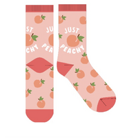 Frankly Funny Novelty Socks - Just Peachy- main image