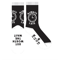 Frankly Funny Novelty Socks - Always Late- main image