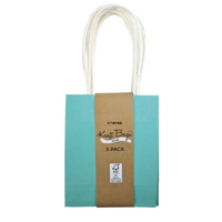 Artwrap Mix Paper Kraft Bag 5 Pack Mint Green Small- main image