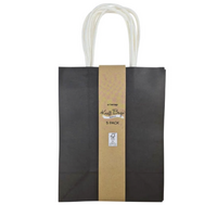 Artwrap Mix Paper Kraft Bag 5 Pack Black Medium- main image