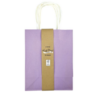 Artwrap Mix Paper Kraft Bag 5 Pack Light Purple Medium- main image