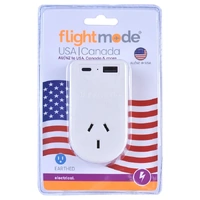 Flightmode Outbound AU/NZ to USA/CANADA Travel Adaptor with USB Type C & A- main image