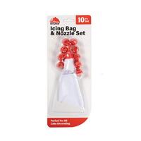 Icing Bag & Nozzle 10pc Set- main image