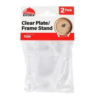 Clear Plate Stand 7cm - 2 Pack- main image