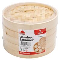 Bamboo Steamer 2 Layer 21cm- main image