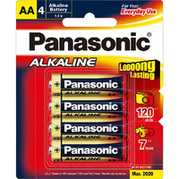 Panasonic AA Alkaline Battery 4 Pack- main image