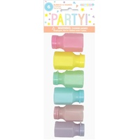 6 Pastel Party Bubbles & Wands- main image