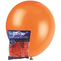 30cm Orange Decorator Latex Balloons 25 Pack- main image