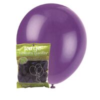 30cm Purple Metallic Latex Balloons 25 Pack- main image