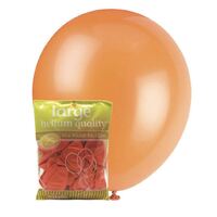 30cm Orange Metallic Latex Balloons 25 Pack- main image