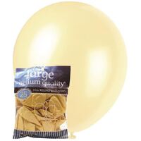 30cm Cream Pearl Balloons 25 Pack- main image