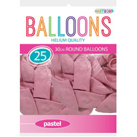 Rose Pastel Macaron Balloons 30cm 25 Pack- main image