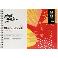 Mont Marte Discovery Sketch Book Spiral Bound A3 150gsm 30 Sheet- main image