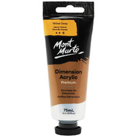 Mont Marte Dimension Acrylic Paint 75ml Tube - Yellow Deep- main image