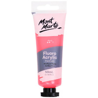 Mont Marte Premium Fluoro Acrylic Paint Tube 50ml - Pink- main image