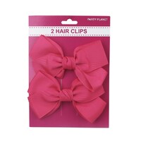 Pink Hair Clip Bow - 2 Pack- main image