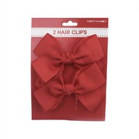 Red Hair Clip Bow - 2 Pack- main image