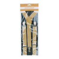 Plain Suspenders - Metallic Gold- main image