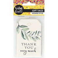 Gift Tags Leaf Motif Thank You 20 Pack- main image