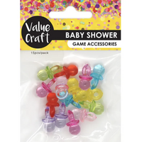 Baby Shower Mini Dummies Multicolour 15 Pack- main image