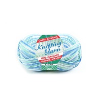 Knitting Yarn 100% Acrylic 8ply 100g Green & Blue- main image