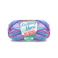 Knitting Yarn 100% Acrylic 8ply 100g Fairy Floss Mix- main image