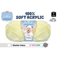 Knitting Baby Yarn 100% Soft Acrylic Crochet Ball Wool 100g 3Ply Sherbet- main image