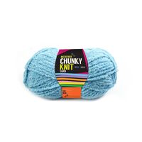 Chunky Knitting Wool/Yarn 100G - Sky Blue - 3 Ply Microfiber 100% Polyester- main image