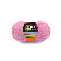 Chunky Knitting Wool/Yarn 100G - Light Pink - 3 Ply Microfiber 100% Polyester- main image