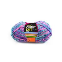 Chunky Knitting Wool/Yarn 100G - Fairy Floss Mix - 3 Ply Microfiber 100% Polyester- main image