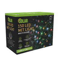 Festive Magic Solar Powered 150 LED Net Lights Multi Colour- main image