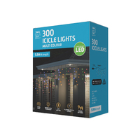 300 LED Icicles Flashing Lights Multi Colour- main image