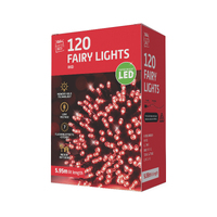 120 LED Fairy Lights Red- main image