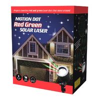 Solar Powered Laser Motion Dot Red Green Pattern Lights- main image