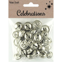 Jingle Bells - Assorted Sizes - Silver 35 Pack- main image