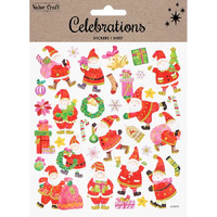 Christmas Stickers - Santa Candy Canes - 1 Sheet- main image