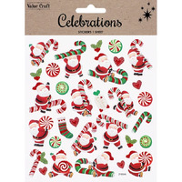 Christmas Stickers - Candy Canes - 1 Sheet- main image