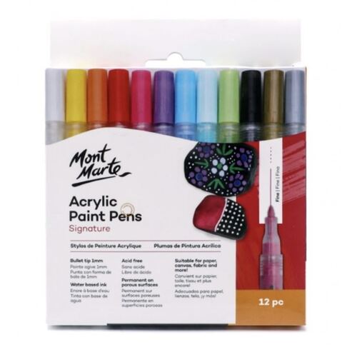 Mont Marte Signature Paint Set - Metallic Acrylic Paint 24pc x 36ml